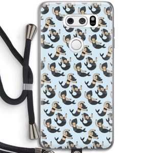 Zeemeermin: LG V30 Transparant Hoesje met koord