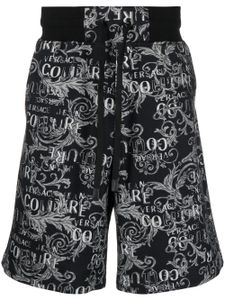Versace Jeans Couture bermuda à logo imprimé - Noir