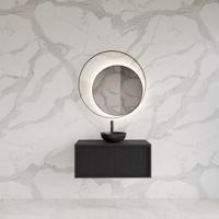 Onderkast Gliss Design Heronimus 80x45x35 cm Met Topplaat Black Veneer