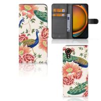 Telefoonhoesje | Met pasjeshouder | voor Samsung Galaxy Xcover 7 Pink Peacock