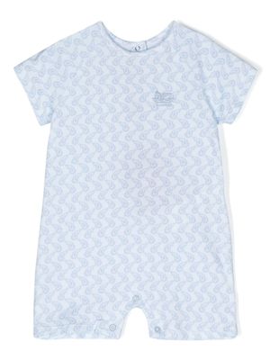 ETRO KIDS barboteuse à motif Pegaso - Bleu