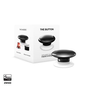 Fibaro The Button Black paniekknop Draadloos Alarm