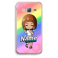 Chibi Maker vrouw: Samsung Galaxy J3 (2016) Transparant Hoesje