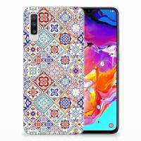 Samsung Galaxy A70 | TPU | Siliconen hoesje | Tiles Color