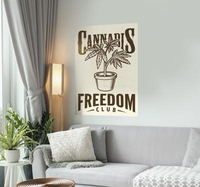 Cannabist free club poster