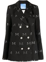 Macgraw Circa 72 jacquard double-breasted blazer - Noir