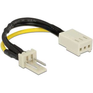 DeLOCK Voedingskabel 3-pin male > 3-pin female (fan) kabel