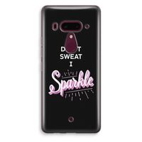 Sparkle quote: HTC U12+ Transparant Hoesje