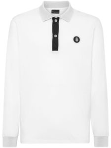 Billionaire polo à motif brodé - Blanc