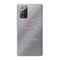 Christian Grey: Samsung Galaxy Note 20 / Note 20 5G Transparant Hoesje