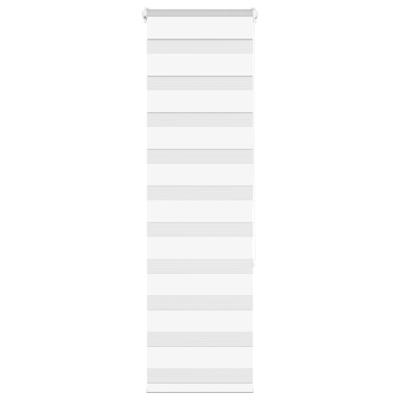 VidaXL Zebra rolgordijn 50x150 cm stofbreedte 45,9cm polyester wit