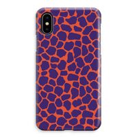 Purple Giraffe: iPhone XS Max Volledig Geprint Hoesje