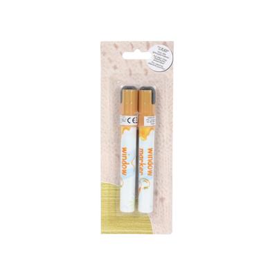 Raam-markers afwasbaar goud set a 2