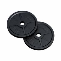 Olympische halterschijven set 2 x 15 kg Gietijzer Zwart 50/51 MM