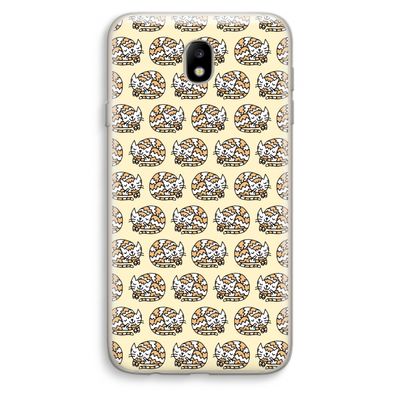 Slapende poes: Samsung Galaxy J7 (2017) Transparant Hoesje