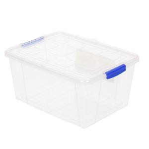 Plasticforte Opbergbox met deksel - 6x - 4 liter - transparant - kunststof