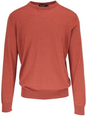 Zegna pull à encolure ronde - Orange