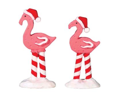 Pink flamingos set of 2 - Lemax