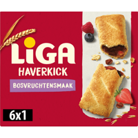 LiGA Haverkick Haverrepen Bosvruchten 6 Stuks 200g bij Jumbo