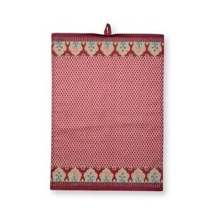 Pip Studio Theedoek - Flower Festival Donker Roze - 50x70cm - 2 St.