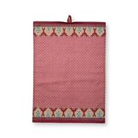 Pip Studio Theedoek - Flower Festival Donker Roze - 50x70cm - 2 St.