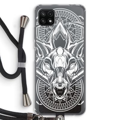 Oh Deer: Samsung Galaxy A22 5G Transparant Hoesje met koord