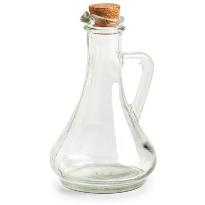 Azijn/olie fles - glas - 270 ml - met kurk