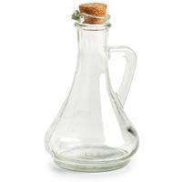 Azijn/olie fles - glas - 270 ml - met kurk - thumbnail