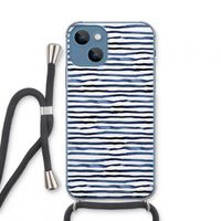 Verrassende lijnen: iPhone 13 mini Transparant Hoesje met koord