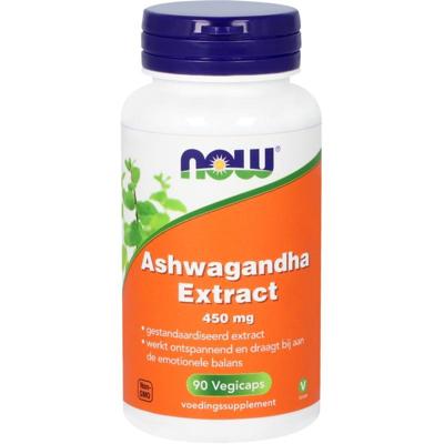 NOW Ashwagandha extract 450mg 90 Vegetarische capsules
