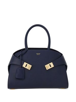 Ferragamo sac à main Hug en cuir - Bleu