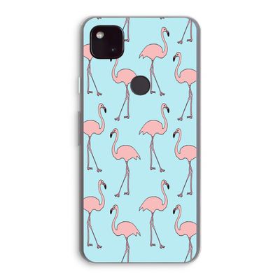Anything Flamingoes: Google Pixel 4a 5G Transparant Hoesje