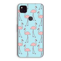 Anything Flamingoes: Google Pixel 4a 5G Transparant Hoesje
