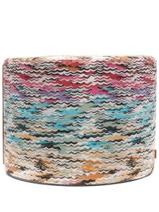 Missoni Home tabouret à rayures - Bleu