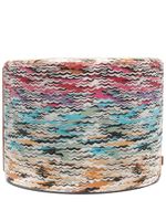 Missoni Home tabouret à rayures - Bleu - thumbnail