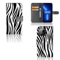iPhone 13 Pro | Telefoonhoesje | Met pasjeshouder | Zebra