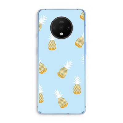 Ananasjes: OnePlus 7T Transparant Hoesje