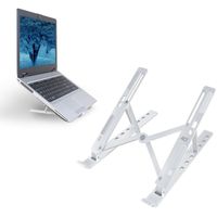 ACT Connectivity Laptopstandaard aluminium, opvouwbaar standaard Hoogte verstelbaar in 7 standen