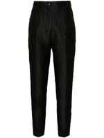 Dolce & Gabbana pantalon de tailleur à fleurs en jacquard - Noir