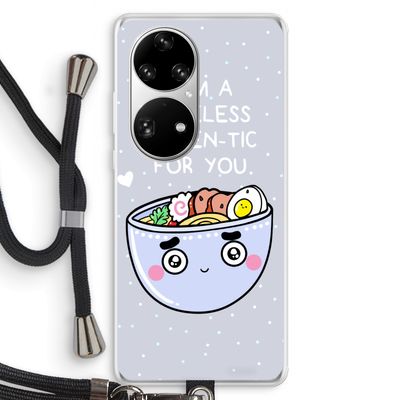 I'm A Hopeless Ramen-Tic For You: Huawei P50 Pro Transparant Hoesje met koord