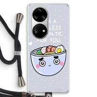 I'm A Hopeless Ramen-Tic For You: Huawei P50 Pro Transparant Hoesje met koord