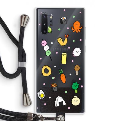 Happy bento friends: Samsung Galaxy Note 10 Plus Transparant Hoesje met koord