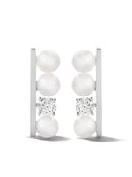 TASAKI boucles d'oreilles Balance en or blanc 18ct à diamants - Argent