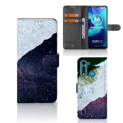 Motorola G8 Power Lite | Book Case | Sea in Space