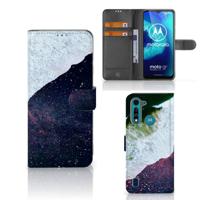 Motorola G8 Power Lite | Book Case | Sea in Space