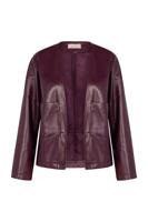 Vero faux leather jacket - blackberry - 13366