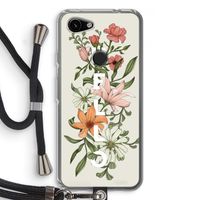 Hello bloemen: Pixel 3a Transparant Hoesje met koord