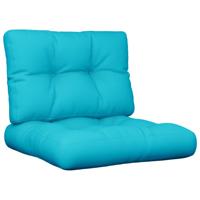 VidaXL Palletkussens 2 st stof turquoise VidaXL Palletkussens 2 st stof turquoise