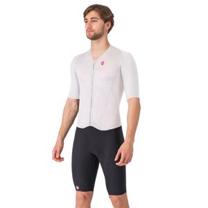 Castelli free sanremo 3 suit short sleeve wit heren XXXL