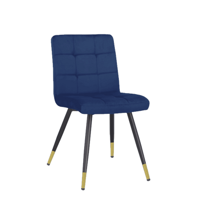 Eetkamerstoel Giorgio Blauw velvet Eetkamerstoel Giorgio Blauw velvet